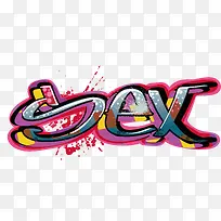 SEX艺术字