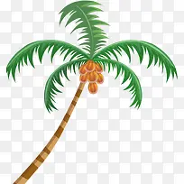 绿色植物活动海报卡通小清新椰子树