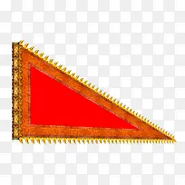 古代红色旗帜