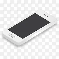 白色立体效果手机