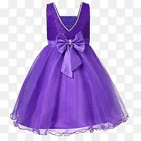 紫色女宝小礼服