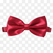 红色高贵褶皱折叠西装领结实物