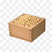木箱里的黄豆粒子