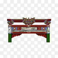 古建筑横梁摄影