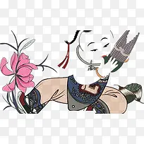 中国风年画免抠素材