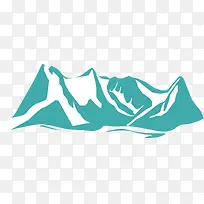 线条冰山