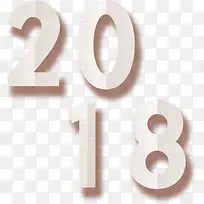 新年主题字体2018