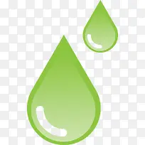 绿色水滴矢量素材图