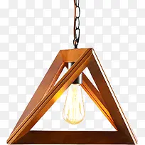 三角木质灯架简图