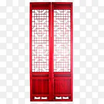 中国风红色古典门框