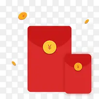 新年红包金币素材设计