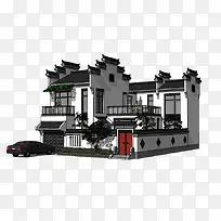 中式房屋效果图