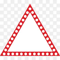 红色三角形LED促销标签