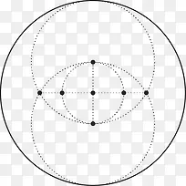 圆形线条几何图阵