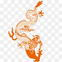 矢量飞龙在天的效果