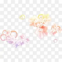 粉色漂浮花瓣装饰