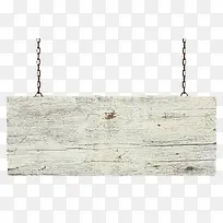 灰色带裂纹的挂着的木板实物