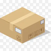 精致包装箱矢量卡纸瓦楞纸包装盒