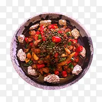干锅石锅美味花椒鸡