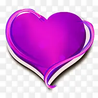 淘宝装饰紫色爱心