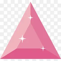 粉色三角形钻石设计