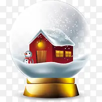 温馨圣诞小屋水晶球