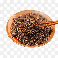 盆筷子组合黑色豆鼓酱