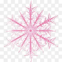 粉色雪花