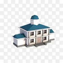 LowPoly风格C4D立体建