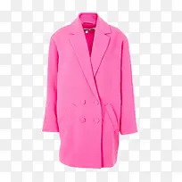 女士粉红色大衣