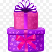 紫红色唯美礼物盒免费下载素材