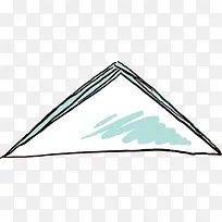 手绘线条三角形几何图形