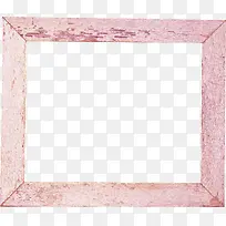 粉色木质方框