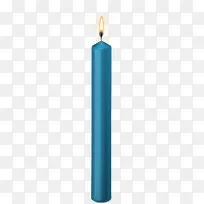 蓝色生日蜡烛
