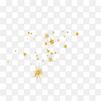金色五星节日元素