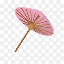手绘粉色油纸伞