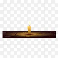 矢量图一根白蜡烛