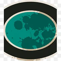 绿色圆圈徽章