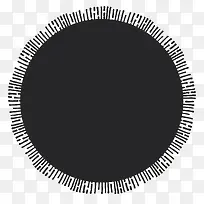 卡通简约黑白插画小清新太阳
