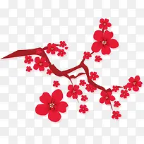 红色梅花