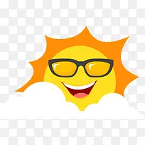 炎炎夏日开心的太阳
