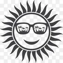 手绘太阳免抠素材