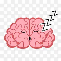 睡眠大脑血管卡通图