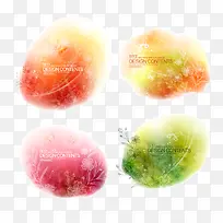 矢量水彩标签