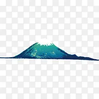 矢量图美丽的富士山