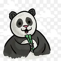 卡通熊猫PNG下载