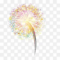 黄色烟花
