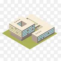 手绘教学楼