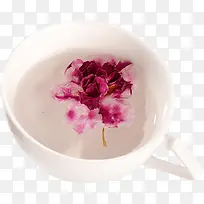 粉色花茶