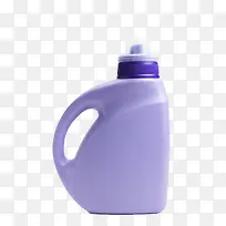 紫色塑料包装的洗衣液清洁用品实